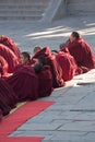Tibetean monks at Ta`er Monastery,